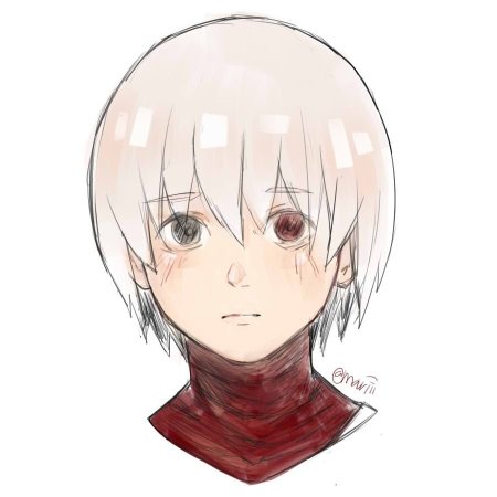 Канеки Кен рисунок