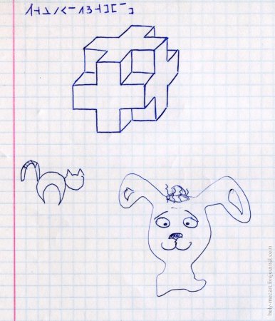 Рисунки по клеточкам лёгкие