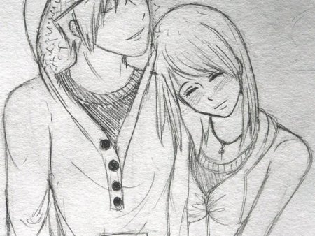 Картинки для срисовки парень и девушка