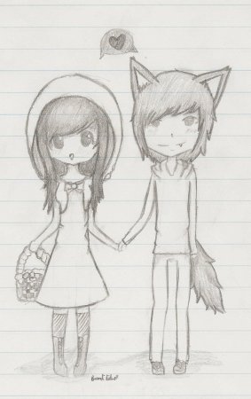 Рисунки простым карандашом про любовь