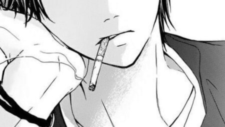 Аниме Манга с сигаретой