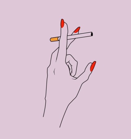 Сигарета рисунок