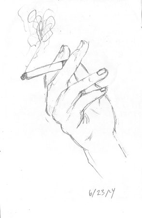 Сигарета эскиз