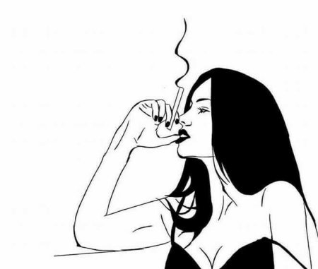 Сигарета рисунок карандашом