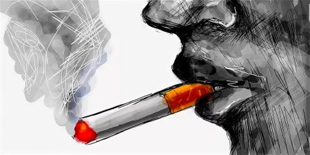 Курящая поза для рисования