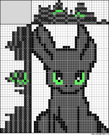 Беззубик по клеткам