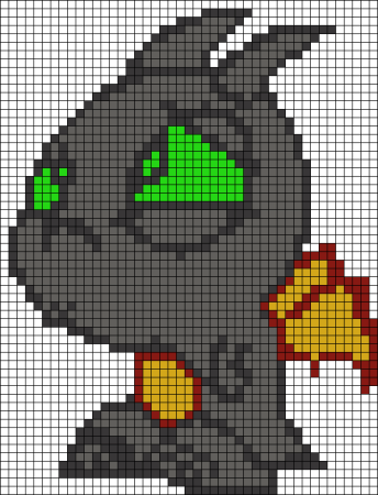 Рисование по клеткам дракон