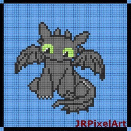 Беззубик по клеточкам