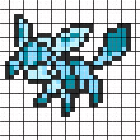 Дракон по клеточкам в тетради