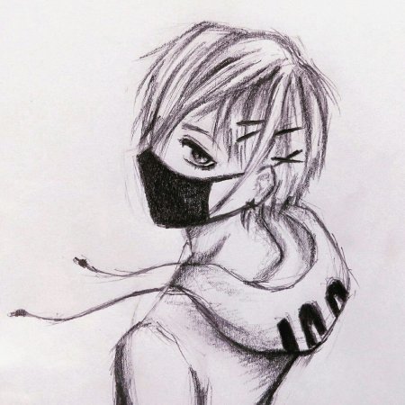 Аниме для срисовки мальчики в масках