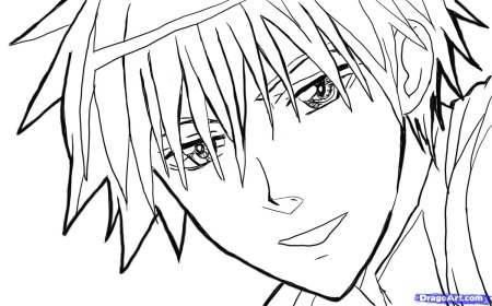 Наруто Какаси Хатакэ раскраска