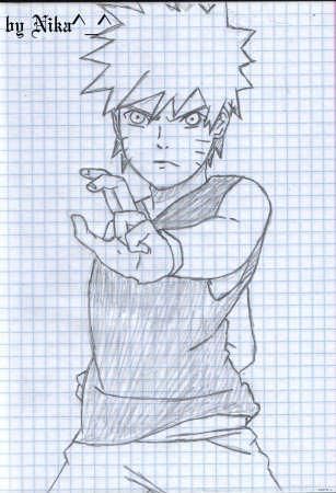 Рисунки Наруто в тетради