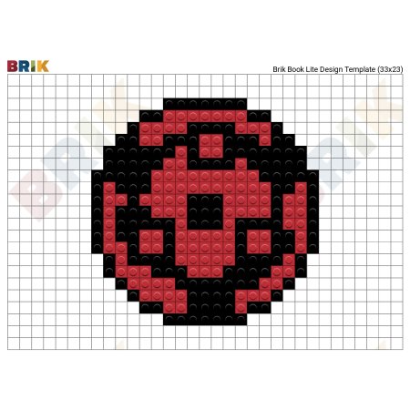 Пиксель арт Шаринган Мадара