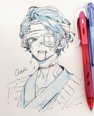 Рисунки для скетчбука аниме парни