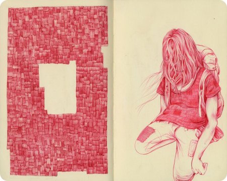 Скетчбук для рисования в клеточку