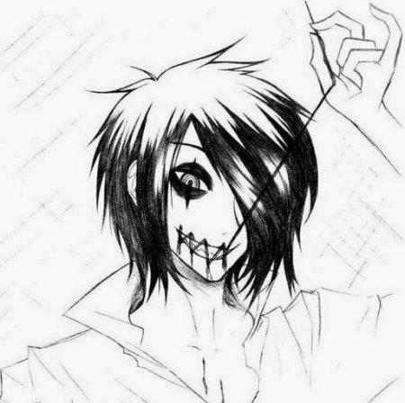 Аниме для срисовки парни психи