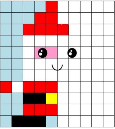 Рисование по клеточкам для детей цветные