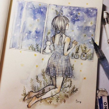 Арты маркерами для начинающих