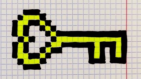 Рисование по клеточкам Единорог