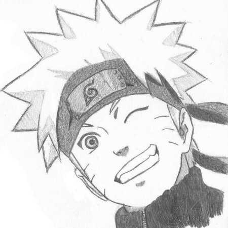 Рисунки для срисовки аниме Наруто