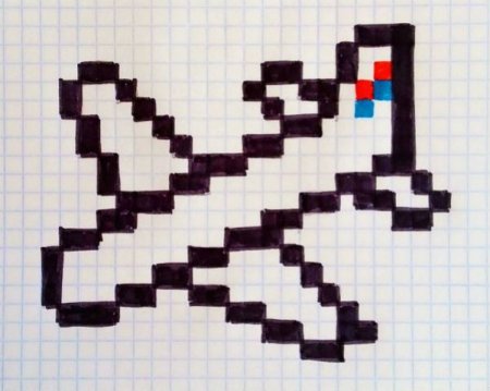 По клеточкам маленькие простые для мальчиков