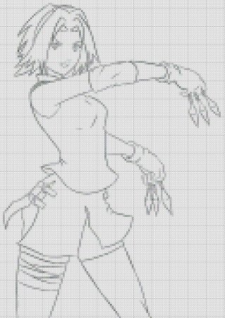 Сакура Харуно пиксель