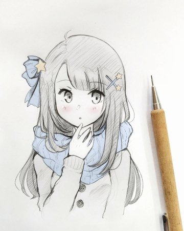 Аниме рисунки для срисовки карандашом