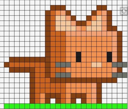 Рисунки по клеточкам в блокноте