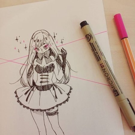 Copic маркерами Наруто