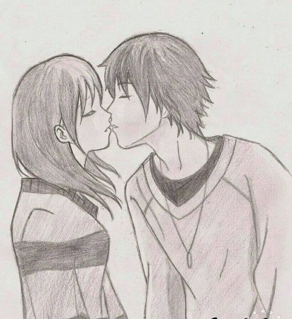 Аниме пара для срисовки