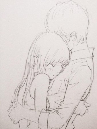 Поцелуй рисунок