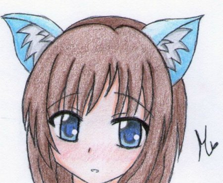 Аниме рисунки цветными карандашами