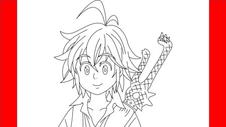 Аниме рисунки Мелиодас