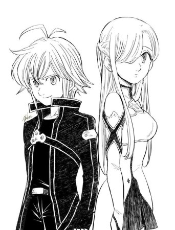 Семь смертных грехов раскраска Мелиодас