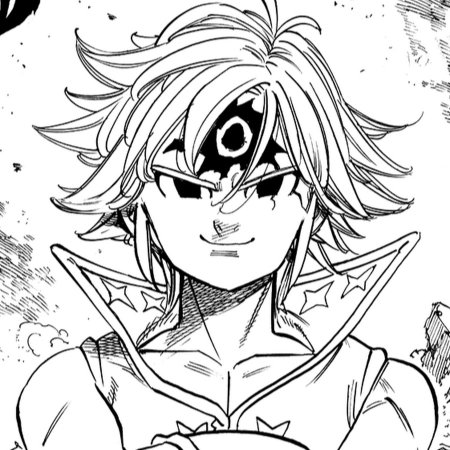 Мелиодас черно белый