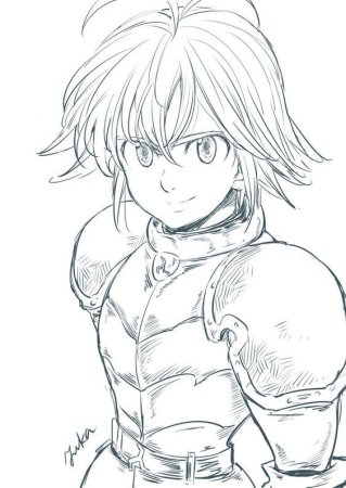 7 Смертных грехов Мелиодас карандашом