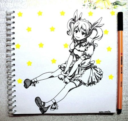 Мини рисунки для скетчбука аниме
