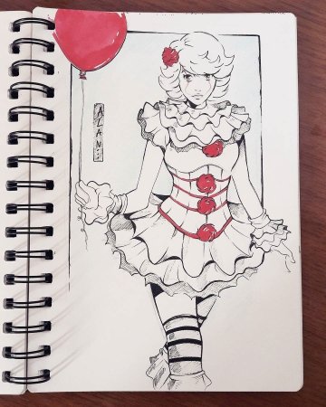 Аниме рисунки в скетчбуке