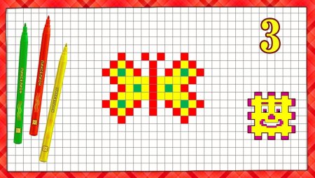 Рисунки по клеточкам для начинающих