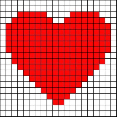 Сердце по клеткам