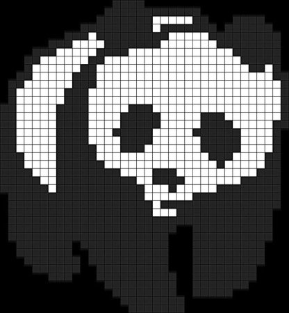 Панда по клеточкам