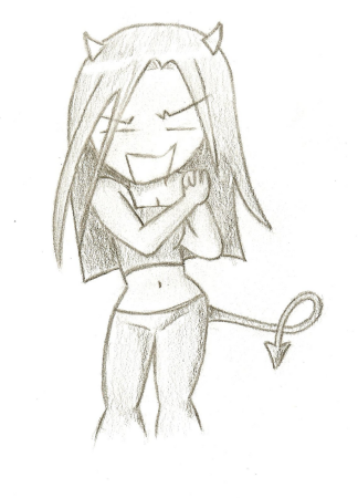 Демон срисовка легко