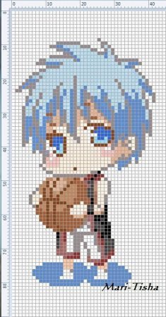 Баскетбол Куроко схема вышивки