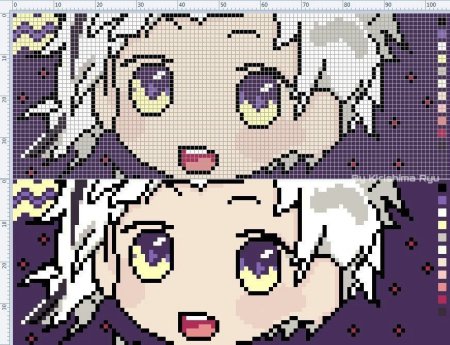 Вышивка крестом аниме персонажей