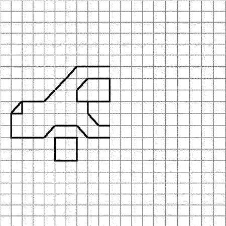 Рисунки по клеточкам карандашом