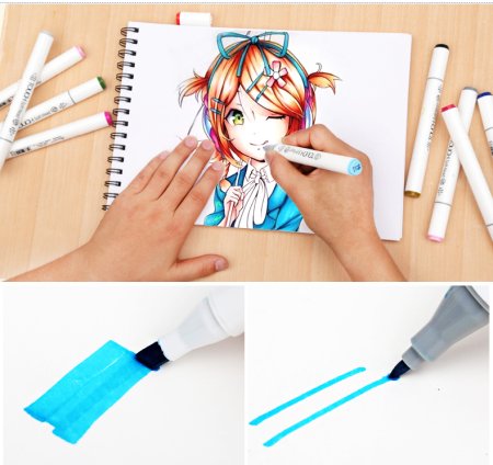 Copic маркерами Наруто