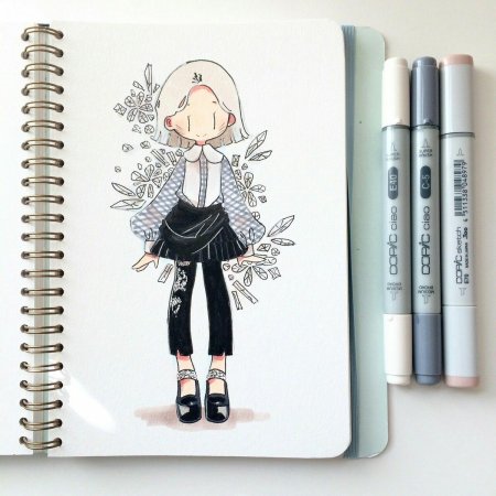 Аниме маркерами Копик