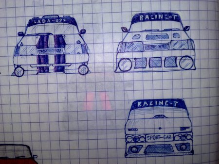 Рисунки в клеточку машины