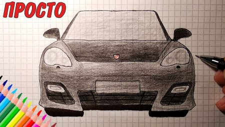 Рисунки в клетку машины крутые