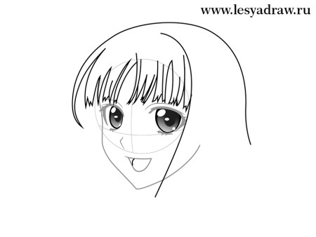 Пошаговое рисование аниме
